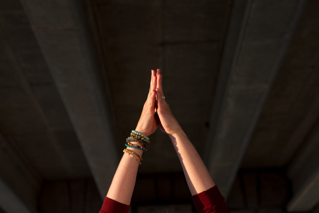Prayer hands yoga inspiration